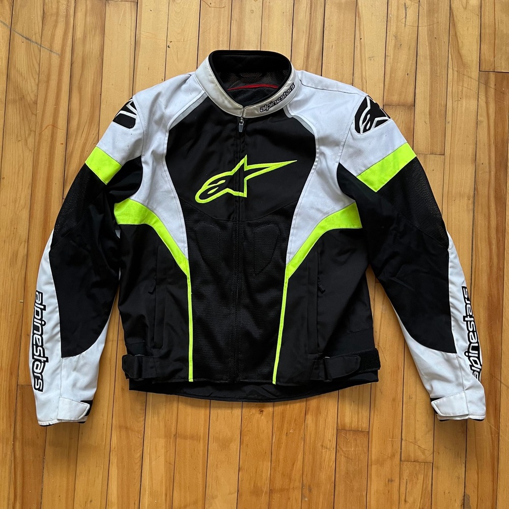 Alpinestars T GP Plus R Air Jacket Black Neon Yellow White Motorcycle Racing